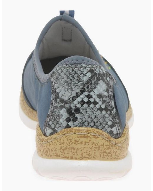 Rieker Blue Ripple Trainers