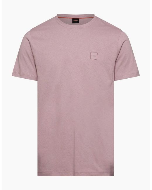 Boss Purple Regular Fit Tales T-Shirt for men