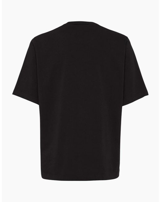 DSquared² Black T Shirts Drop Shoulder Cotton Tee for men