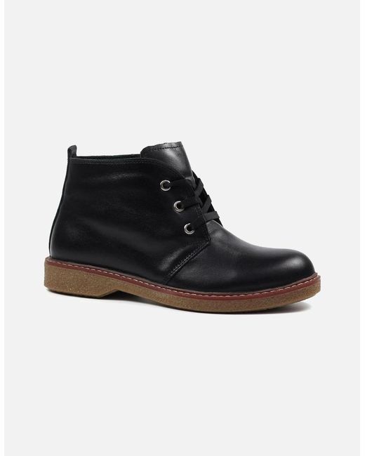 Lunar Black Claire Ii Leather Boot Glr014