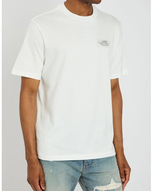 Givenchy White Stamp Print T-Shirt for men