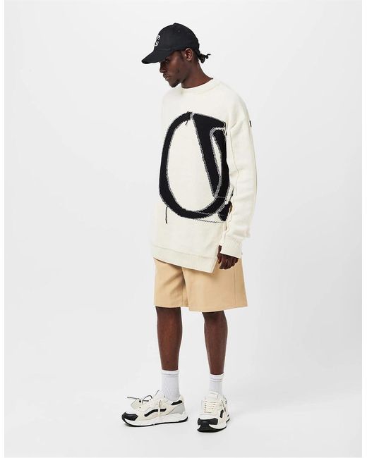 Off-White c/o Virgil Abloh Natural Solid Patterned Relaxed Fit Cargo Shorts for men