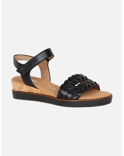 Gabor Black Rose Sandals