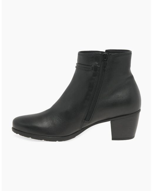 Gabor Black Ela Ankle Boots