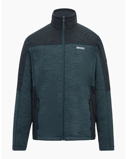 Regatta Blue Highton Fleece Full Zip Midlayer for men