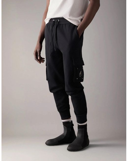 Moose Knuckles Black Hartsfield Joggers for men