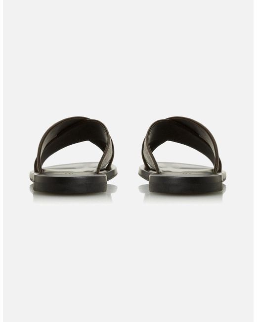 Dune Brown Dune Model Franks Sandal for men