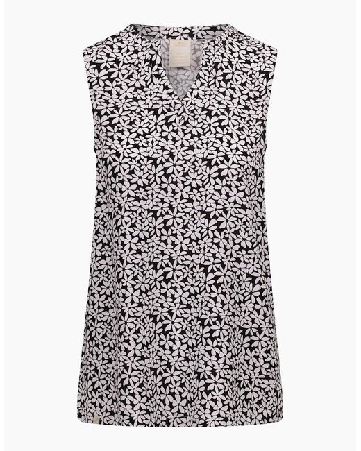 Trespass Black Ladies Kaylyn Printed Vest Top