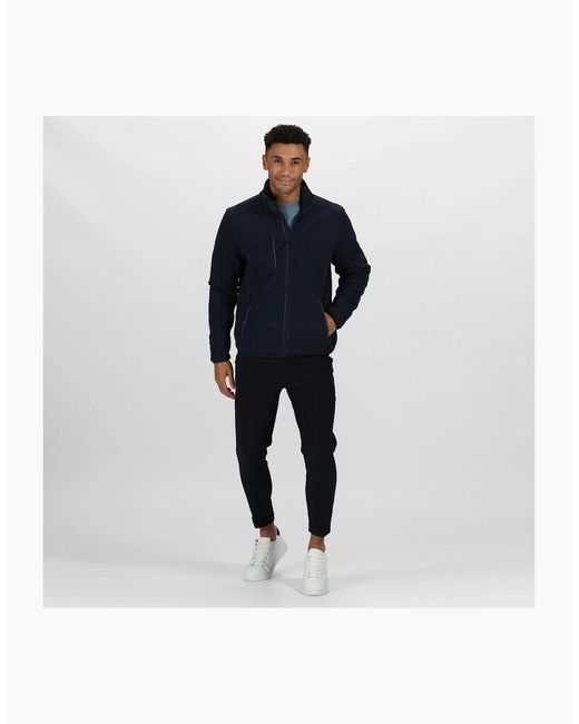 Regatta Blue Professional Waterproof Fleece Jacket for men