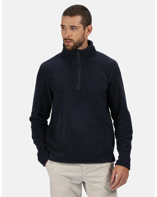 Regatta Blue Honestly Made Recycled Half Zip Fleece for men