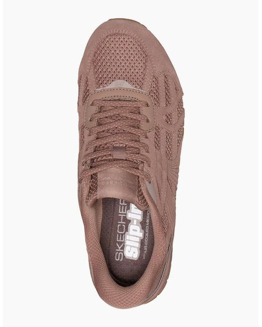 Skechers Brown Retro Lite Oshare Leather Trainers