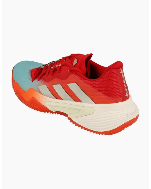 Adidas Red Barricade Clay Tennis Shoes Trainers Hq8427