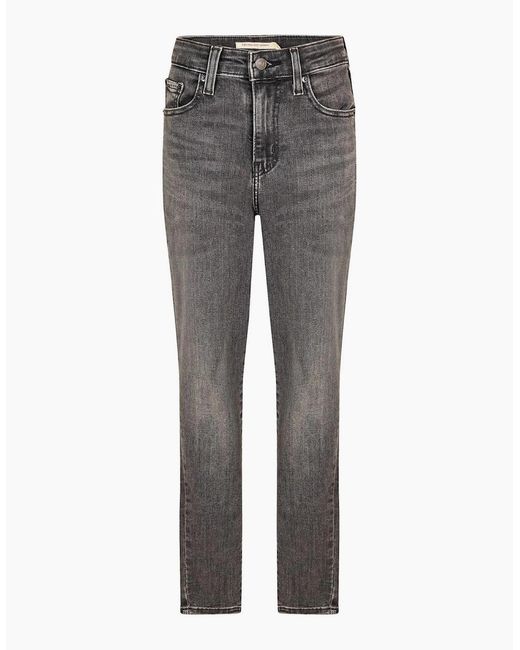 Levi's Gray Levi's 721 High Rise Skinny Jeans