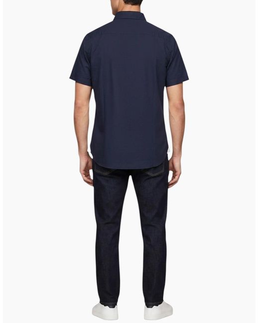 Tommy Hilfiger Blue Shirt Oxford Lightweight Summer Top for men