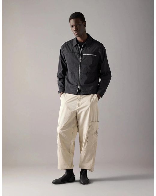 Moose Knuckles Black Topflight Overshirt for men