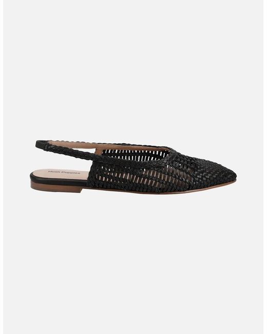Hush Puppies Black Dalia Slingback Ballerina Shoes