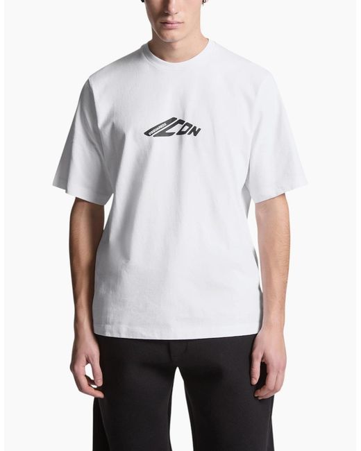 DSquared² White T Shirts Drop Shoulder Cotton Tee for men