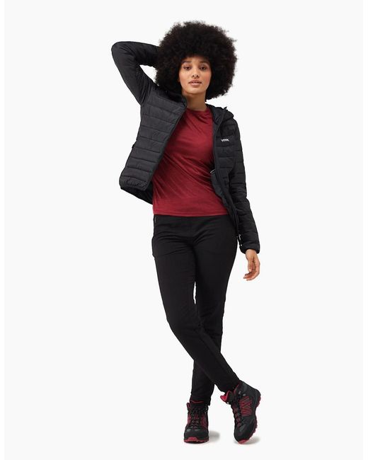 Regatta Black Ladies Marizion Hooded Padded Jacket
