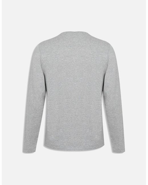 Ralph Lauren Gray Polo Logo Print Long Sleeved T-Shirt for men