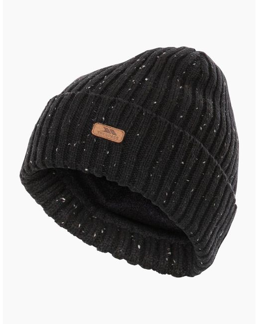 Trespass Black Ray Beanie Hat for men