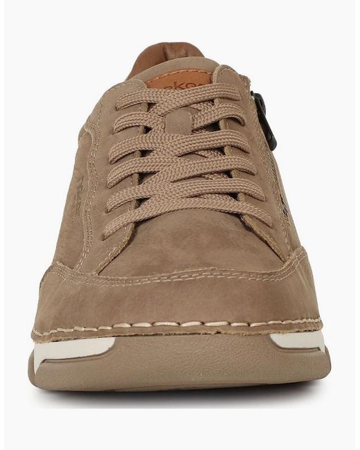 Rieker Brown Loredo Shoes for men