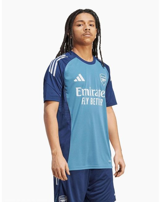 Adidas Blue Arsenal Tiro 25 Competition Training Shirt Adults for men