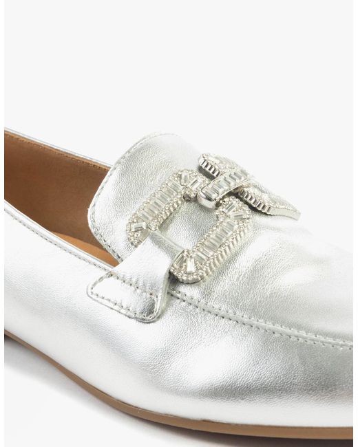 Gabor White Jackie Loafers