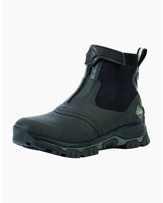 Muck Boot Black Apex Mid Zip Wellingtons for men
