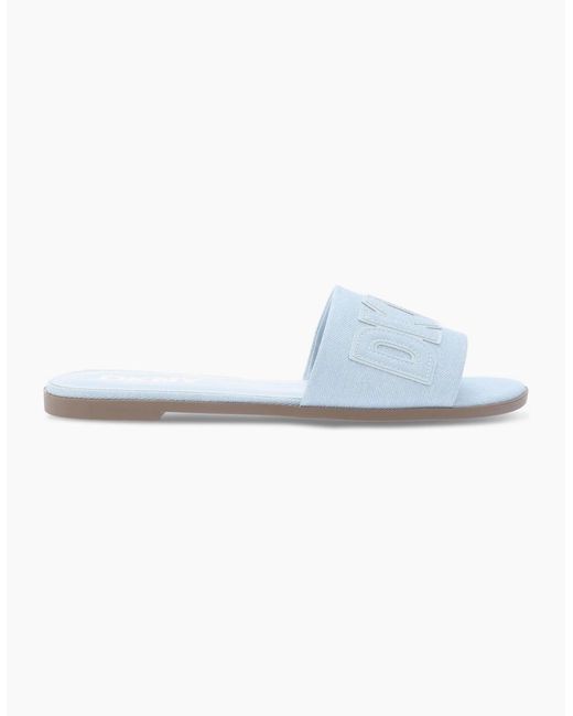 DKNY Blue Willow Flat Sliders