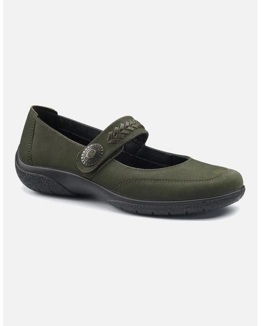 Hotter Black Honour Mary Jane Shoes