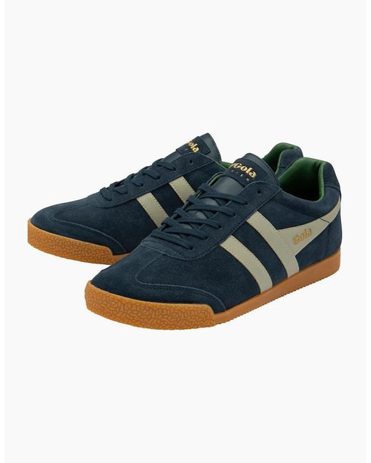 Gola Blue Harrier Suede Trainers for men