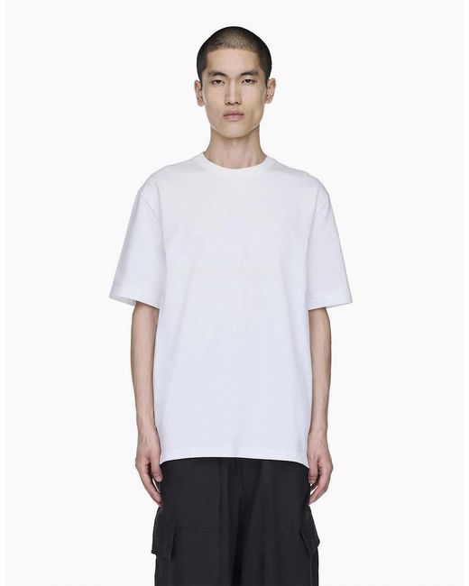 Y-3 White Short Sleeve T-Shirt for men