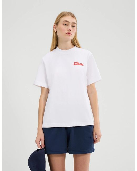 Ellesse White Soffio Tee