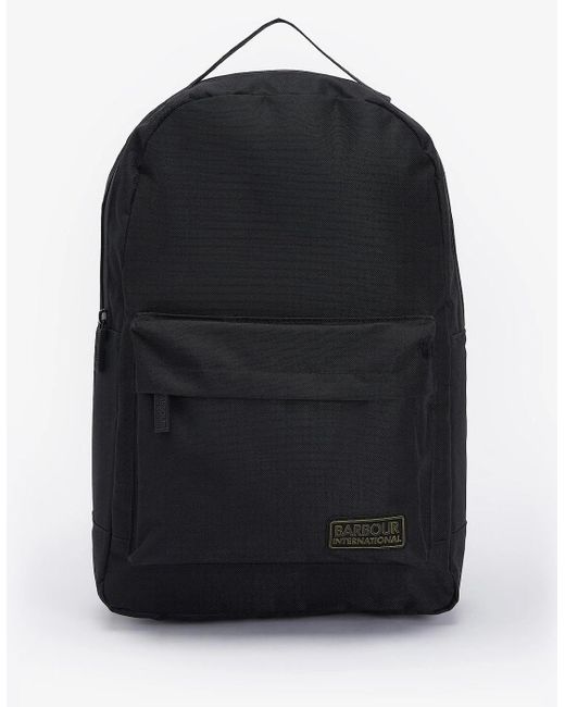 Barbour Black Knockhill Essential Backpack Adults Backpack