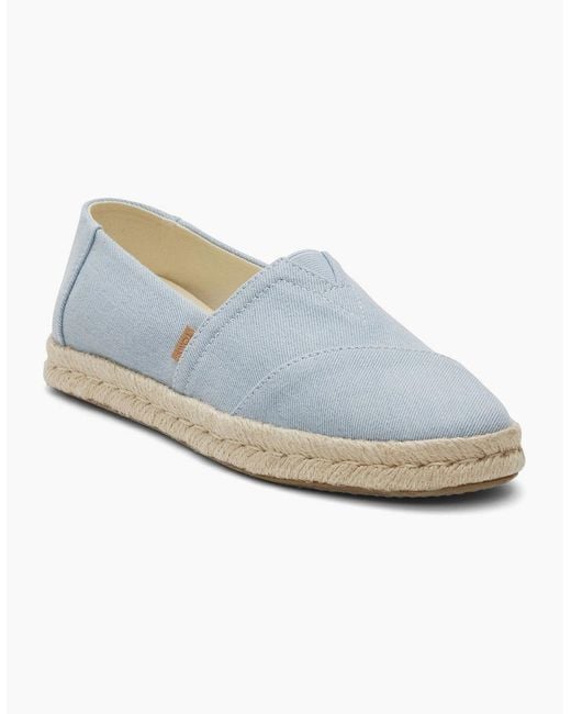 TOMS Blue Alpargata Rope 2.0 Textile Light Espadrilles