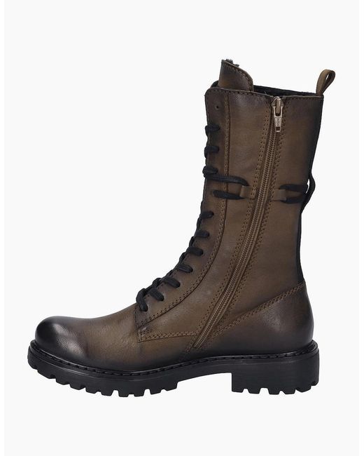Josef Seibel Black Melinda 29 Combat Calf Boots