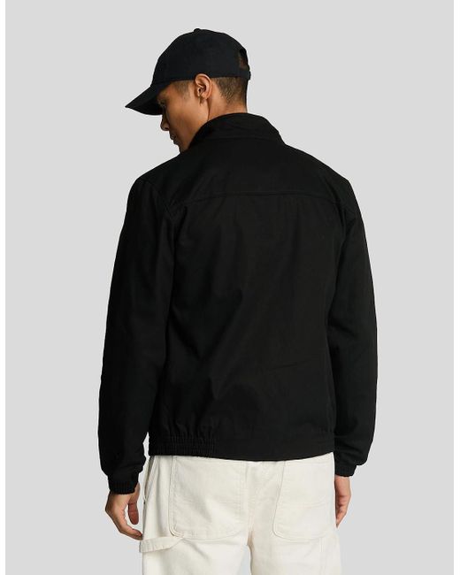 Lyle & Scott Black Harrington Jacket for men