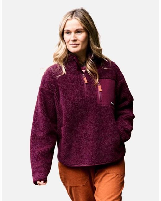 Saltrock Red Zella Half Zip Fleece