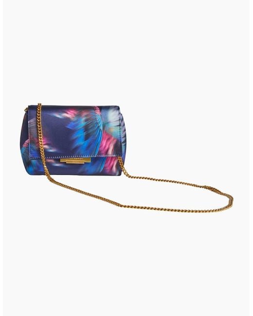 Ted Baker Blue Libbea Feather Print Crossbody Bag