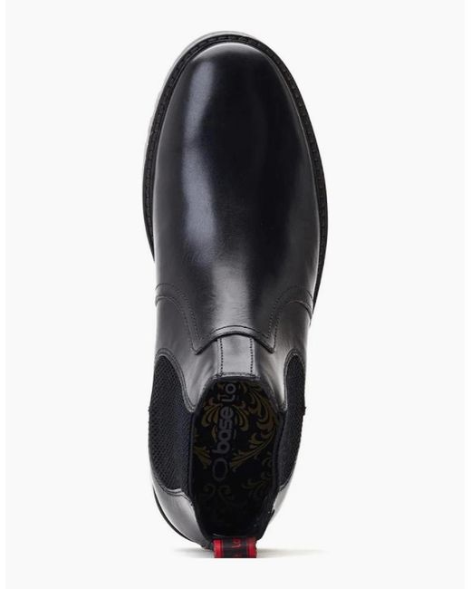 Base London Black London Cutler Washed Chelsea Boot for men