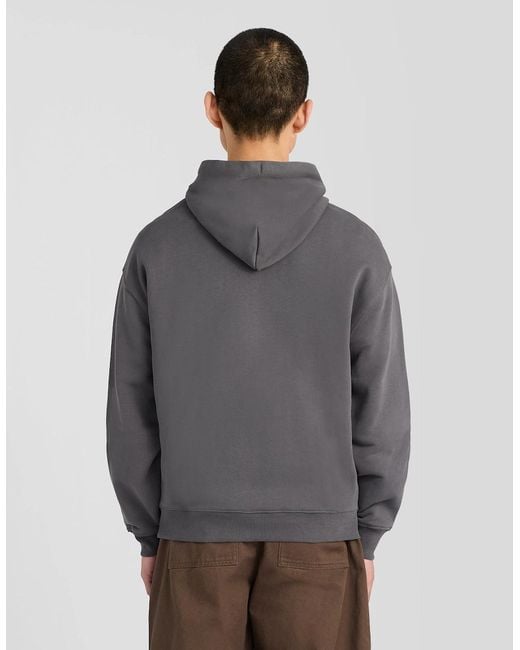 Lyle & Scott Gray Heavyweight Loopback Cotton Hoodie for men
