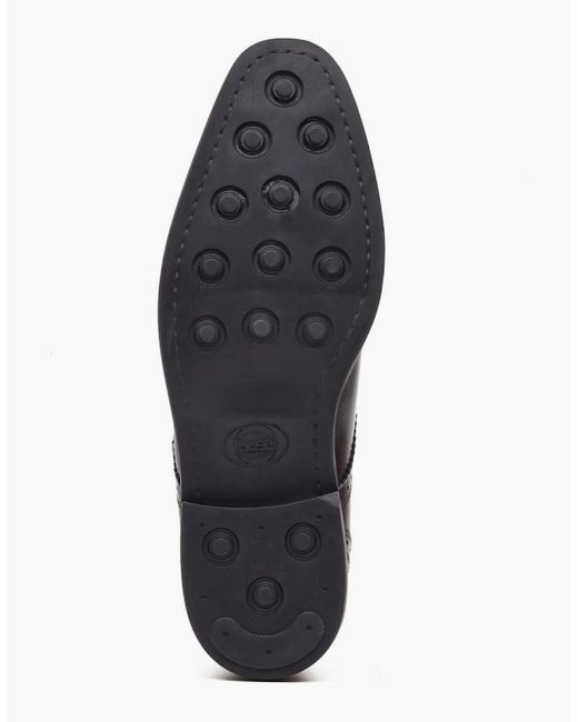 Base London Black Henley Monk Shoes for men