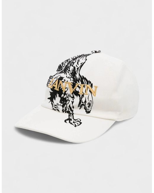 Lanvin White X Future Eagle Baseball Cap for men