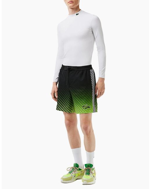 Lacoste Green Shorts Mh5643 Swimwear Summer Quick Dry Beach Shorts Sportswear for men