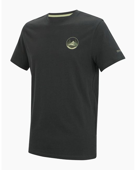 Regatta Black Breezed Circle Mountain T-Shirt for men