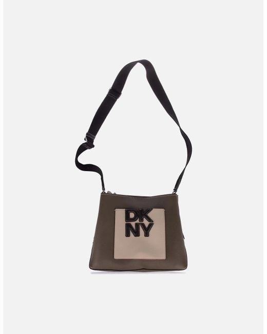 DKNY Gray Rafa Bucket Bag for men