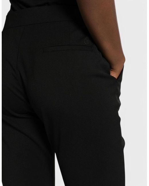Off-White c/o Virgil Abloh Black Wool Blend Basic Slim Pant