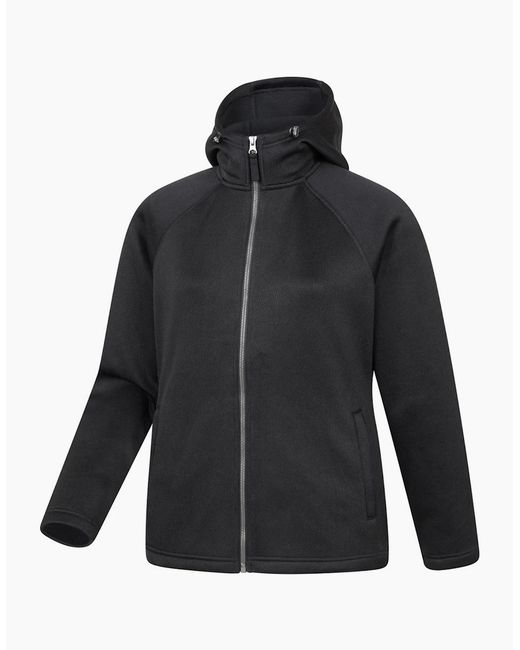 Mountain Warehouse Black Ladies Nevis Full Zip Hoodie