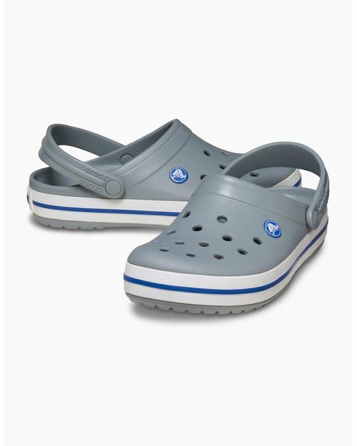 CROCSTM Blue Crocband Rubber Concrete Clogs for men