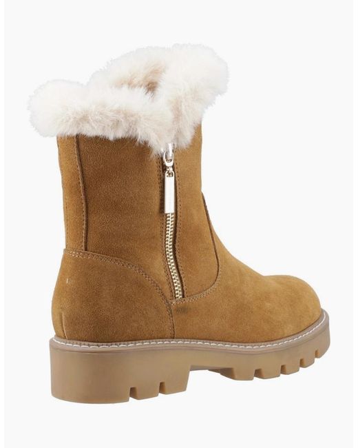 Hush Puppies Natural Ambre Zip Boots